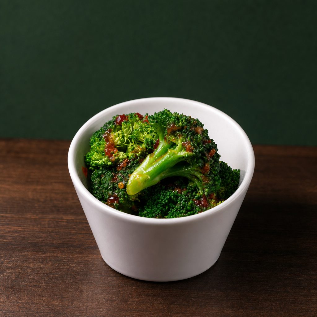 CHILI ROASTED GARLIC BROCCOLI - SIDE.