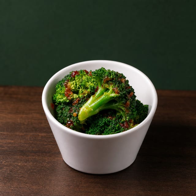 CHILI ROASTED GARLIC BROCCOLI - SIDE.