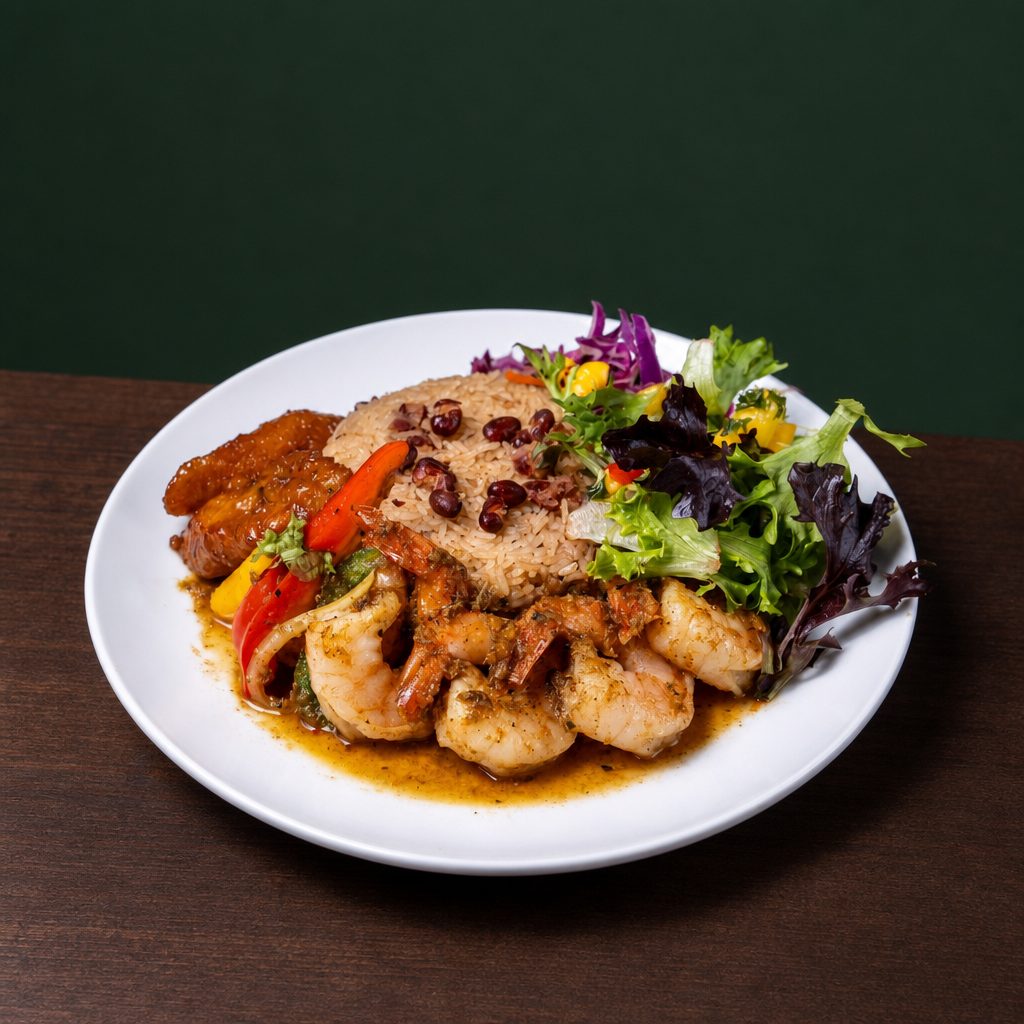 JERK SHRIMP BOWL.