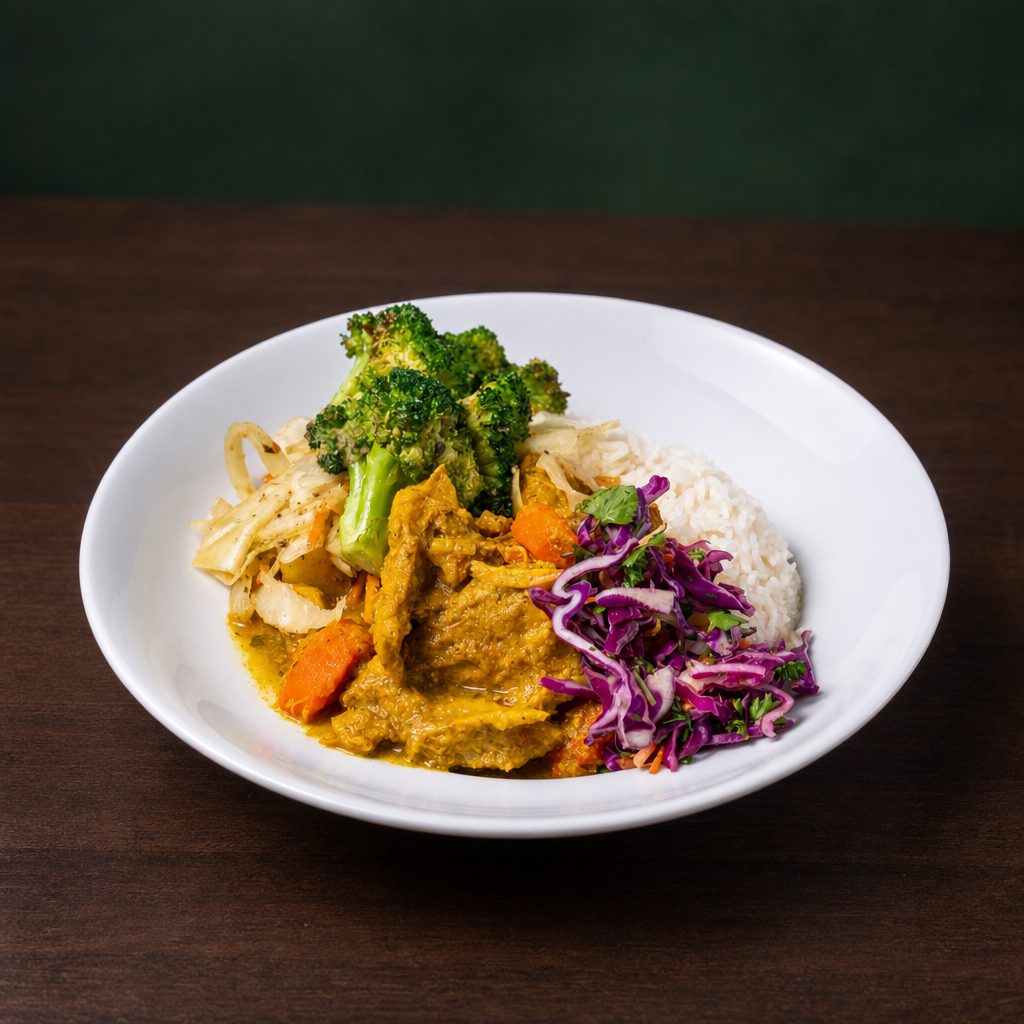 CURRY CHICKEN BOWL.