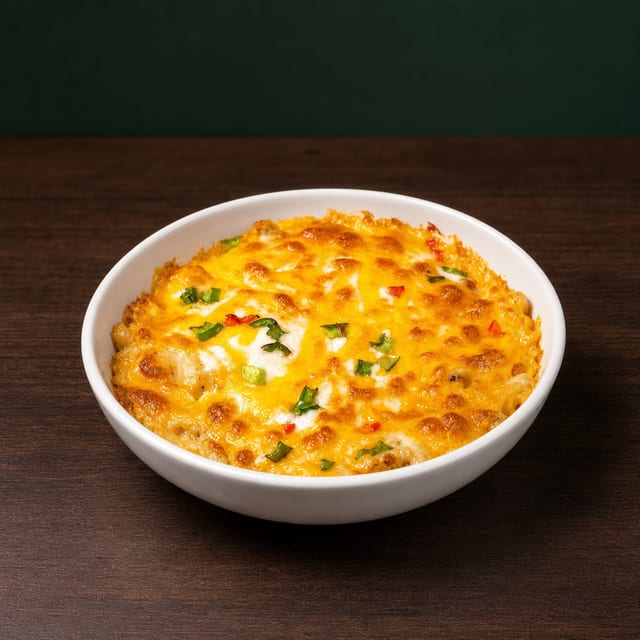 Jerk Chicken Mac & Cheese.