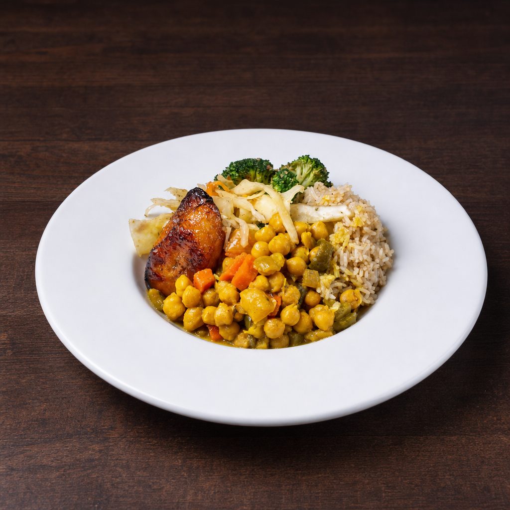 Coconut Curry Chickpeas.