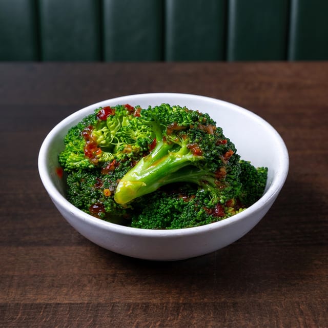 CHILI ROASTED GARLIC BROCCOLI - SIDE.
